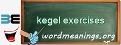 WordMeaning blackboard for kegel exercises